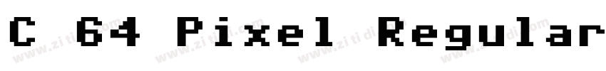 C 64 Pixel Regular字体转换